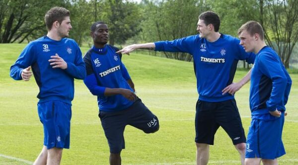 “We Are Proud: Former Rangers Teammates Kyle Hutton and Kyle Lafferty Set for Showdown in West of Scotland Football League… Read More!”