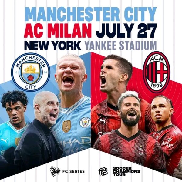 “BREAKING NEWS: Key Absences and Exciting Matchup – Manchester City vs AC Milan at Yankee Stadium…Read more”