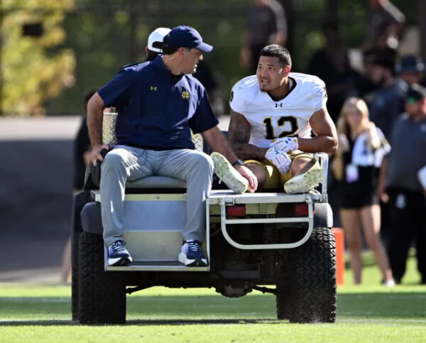 Breaking News: Notre Dame Football Suffers Major Injuries in First Half Against Purdue.