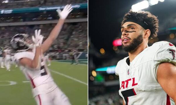 “MASSIVE BLOW” Drake London Fined for Controversial Gesture During Falcons’ Week 2 Victory Over Eagles