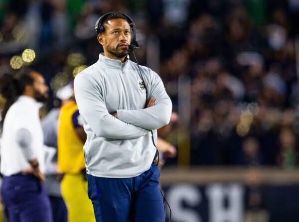 “MASSIVE BLOW” Notre Dame under Marcus Freeman, paid Marshall $1.2m and lost 26-21, paid NIU $1.4m and lost 16-14″. College Pundit slams Freeman following the high rate of spending.