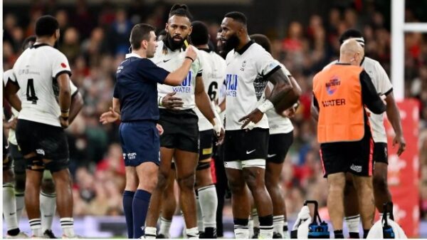 JUST IN:The New System Explained The Reason Why Fiji’s Semi Radradra Was Given Red Card Against Wales in Autumn Nations Series.