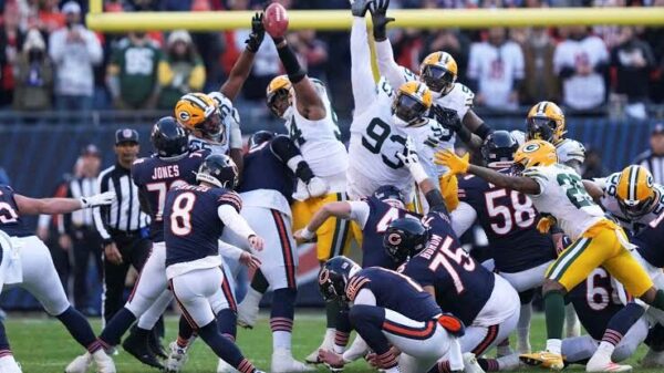 JUSTICE NEWS:Chicago Bears File Complaint with NFL After Controversial Blocked Field Goal in Loss to Green Bay Packers