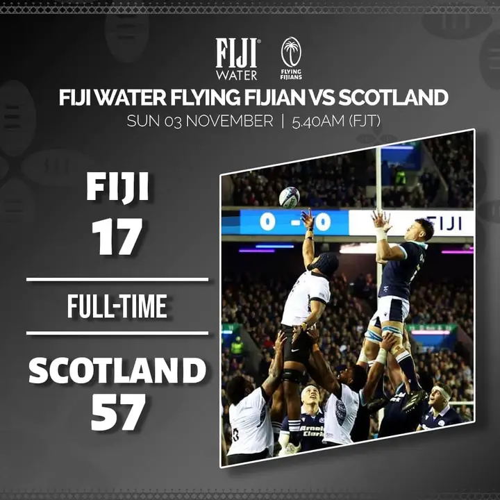 "JUST IN: Fiji Suffer Severe 57-17 Defeat as Scotland Captain Sione Tuipulotu Put Dominance!"