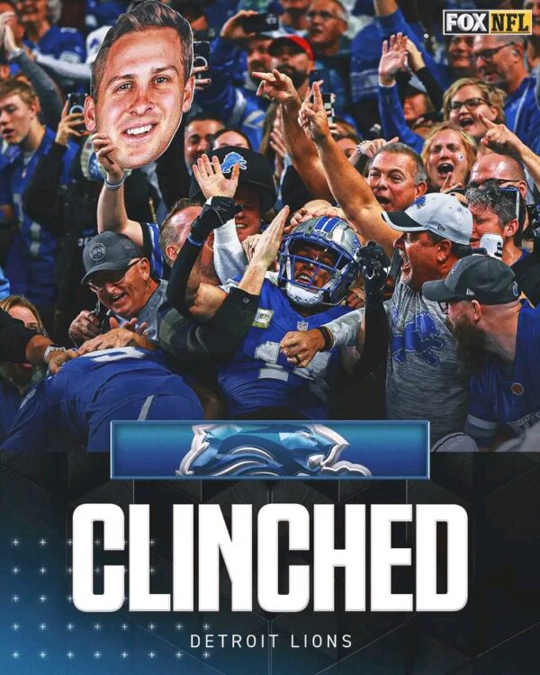 Breaking News: Detroit Lions Officially Clinch Playoff Spot