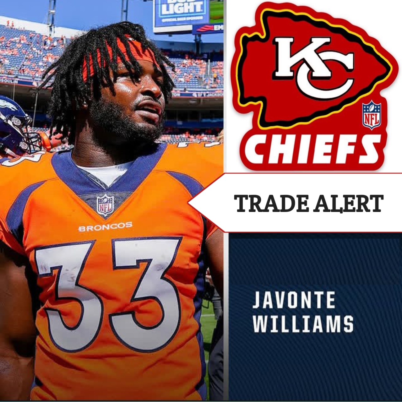 REVEALED: Shockwaves In The AFC West, Denver Broncos Has Officially Traded Runningback Javonte Williams In A Free Agent Contract To Kansas City Chiefs Worth About...