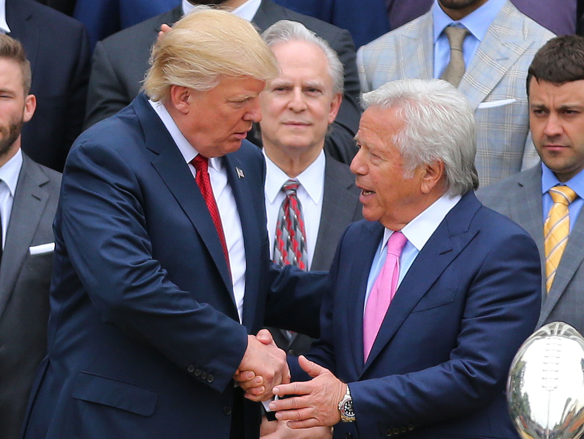 JUST IN: "Patriots Owner Robert Kraft Discusses Trump's Bowl Attendance And Tom Brady's Commentary Debut"