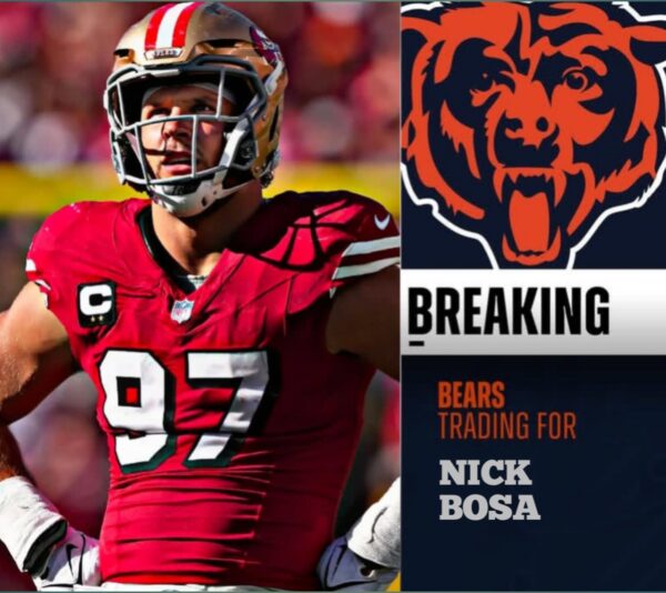 JUST IN: San Francisco 49ers Franchise Defensive End Nick Bosa Terminate A $170 Million Contract To Sign With Chicago Bears In A Two-Year Deal Worth…