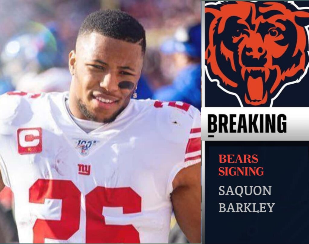 JUST IN: Chicago Bears Signed Wide Receiver Olamide Zaccheaus To A Year Deal And New York Giants Most Dominant Running Back To A Year Deal Also.