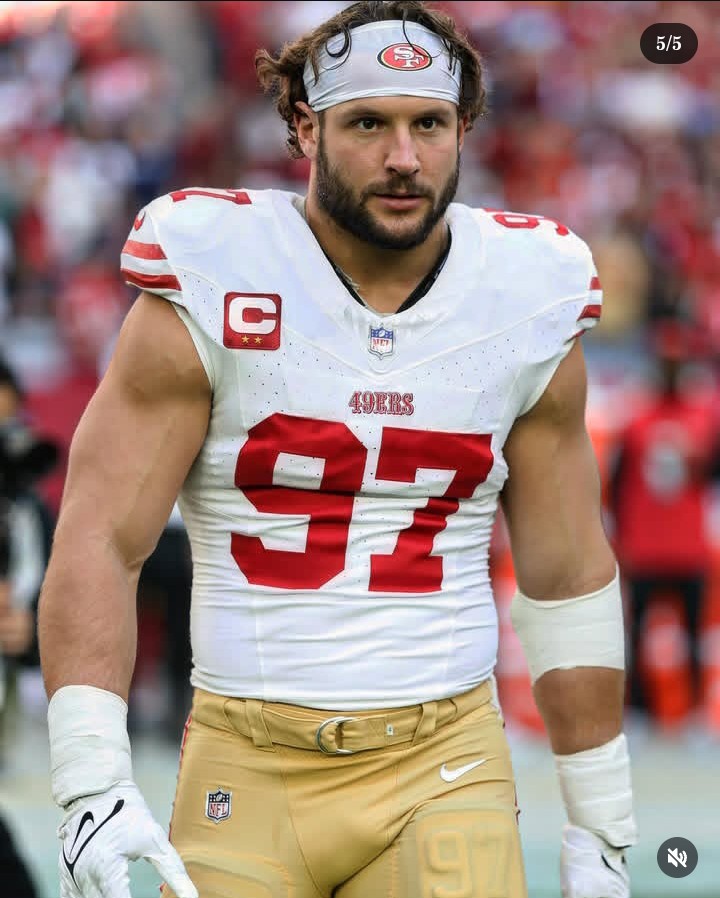 JUST IN: San Francisco 49ers Franchise Defensive End Nick Bosa Terminate A $170 Million Contract To Sign With Chicago Bears In A Two-Year Deal Worth...