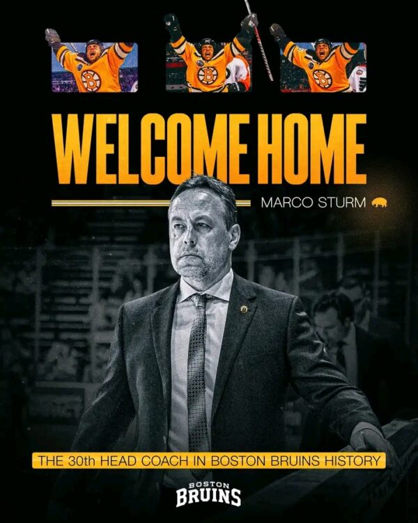 Breaking News: Marco Sturm Named 30th Head Coach in Boston Bruins History