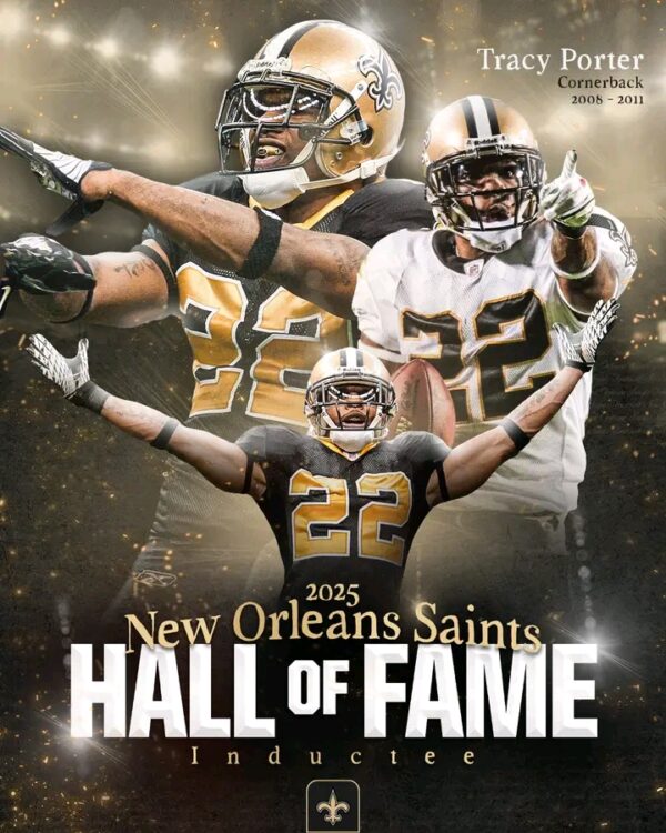 Breaking News: Tracy Porter Joins Saints Hall of Fame 2025 Class: A Legacy Cemented