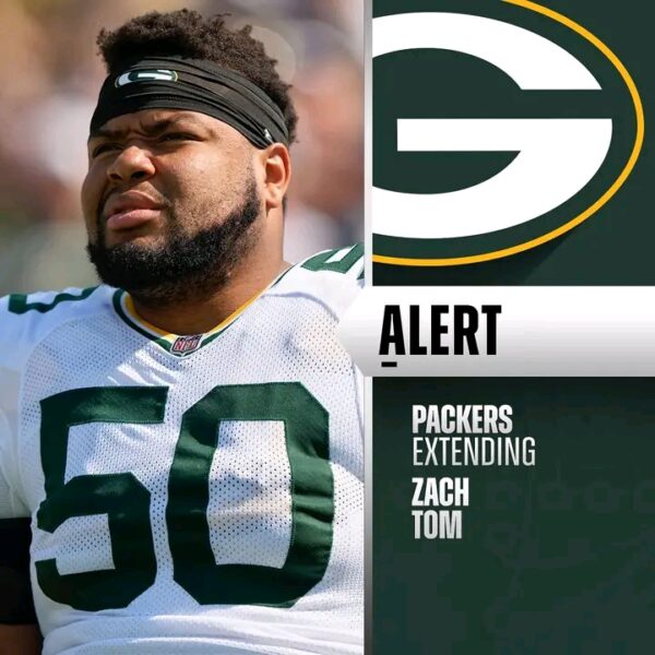 BREAKING NEWS: Green Bay Packers have Locked up key Protector Zach Tom with a Massive Contract Extension.