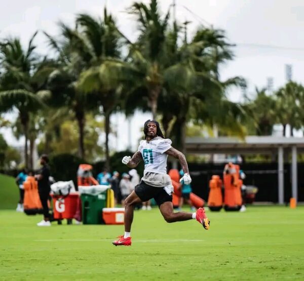 Breaking News: Undrafted Rookie WR Theo Wease Jr. Turning Heads at Dolphins Training Camp Following…