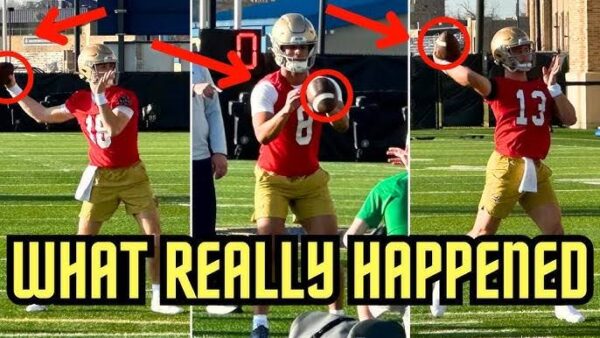 Breaking News: Notre Dame Faces Major Setback Following QB Rocky Start on Day One of Fall Camp