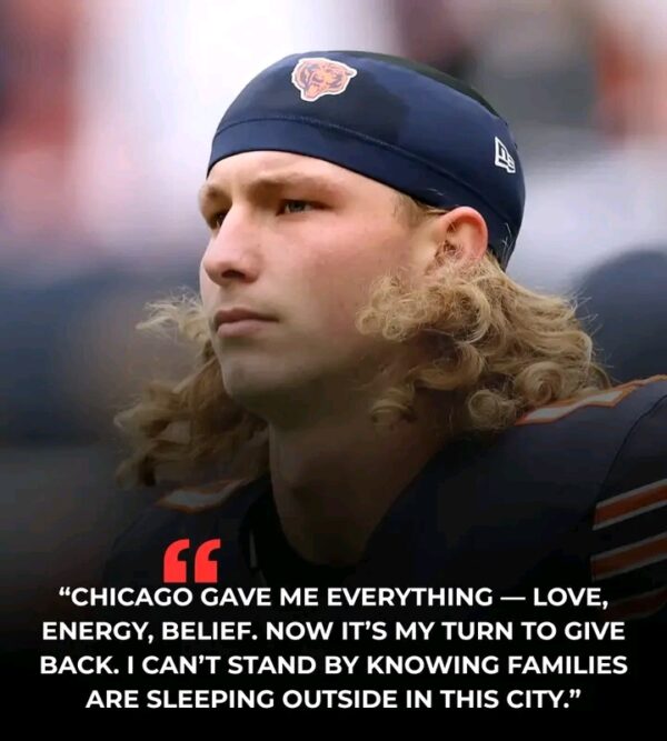 BREAKING NEWS: Tyson Bagent Pledges \$5 Million to Combat Homelessness in Chicago, Launching Major Shelter Initiative