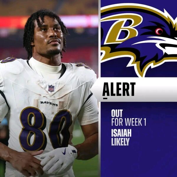BREAKING NEWS: Ravens Tight End Isaiah Likely Out for Week 1 Clash Against Bills Due to Foot Injury