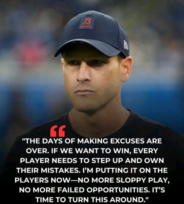 JUST IN: Ben Johnson puts it on Bears players to clean up the sloppy play…READ MORE…