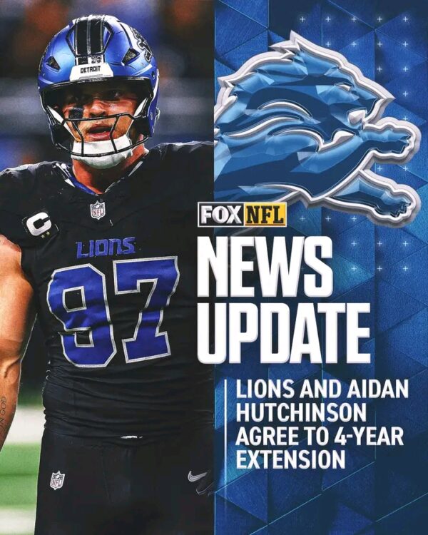 BREAKING NEWS: Lions lock down edge rusher Aidan Hutchinson with major extension