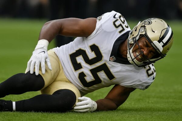 Saints running back Kendre Miller is done for the 2025 season after tearing his….see more