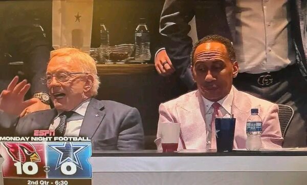 Sparks Fly in the Owner’s Box: Jerry Jones and Stephen A. Smith Share a Heated Moment During Cowboys’ Meltdown