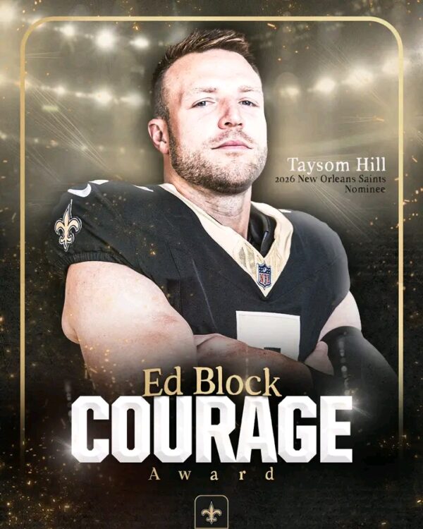 ESPN NEWS: Taysom Hill Honored with Ed Block Courage Award for Resilience, Leadership
