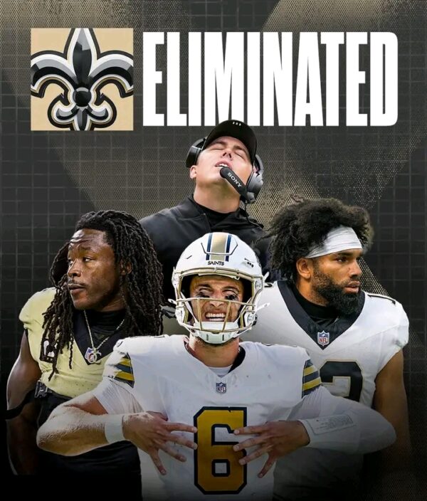 Heartbreak in Black and Gold: New Orleans Saints Officially Eliminated from Playoff Contention