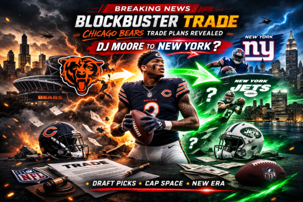 Blockbuster Trade: Chicago bears trade plans revealed – DJ Moore to New York ?