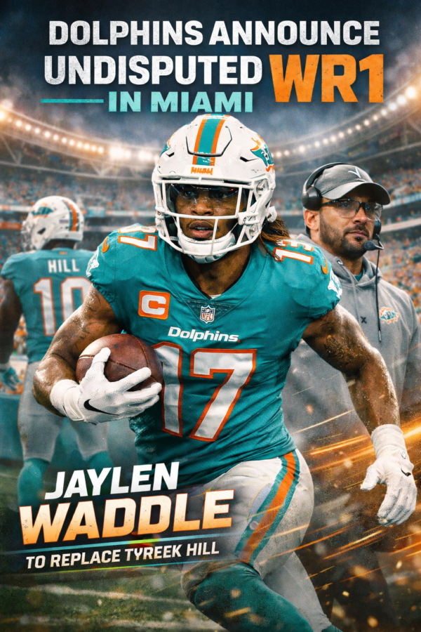 Dolphin Announces Undisputed WR Jaylen Waddle Replacement Following Hill’s Release